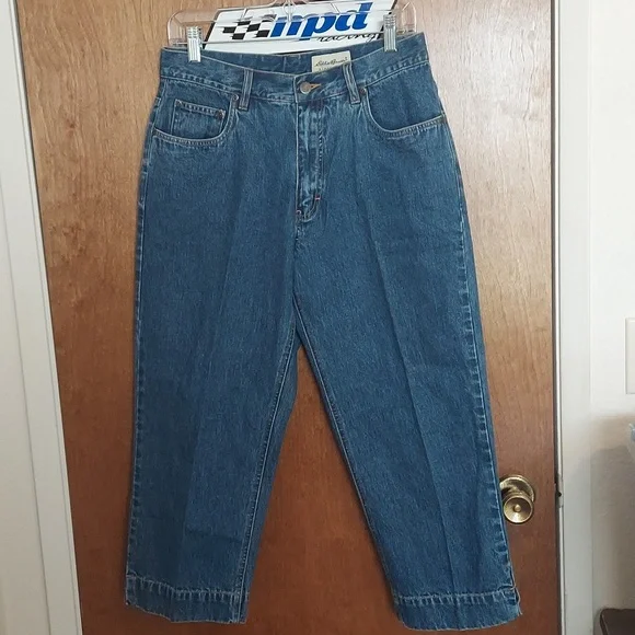 Eddie Bauer High Rise Cropped Jeans - Picture 1 of 4